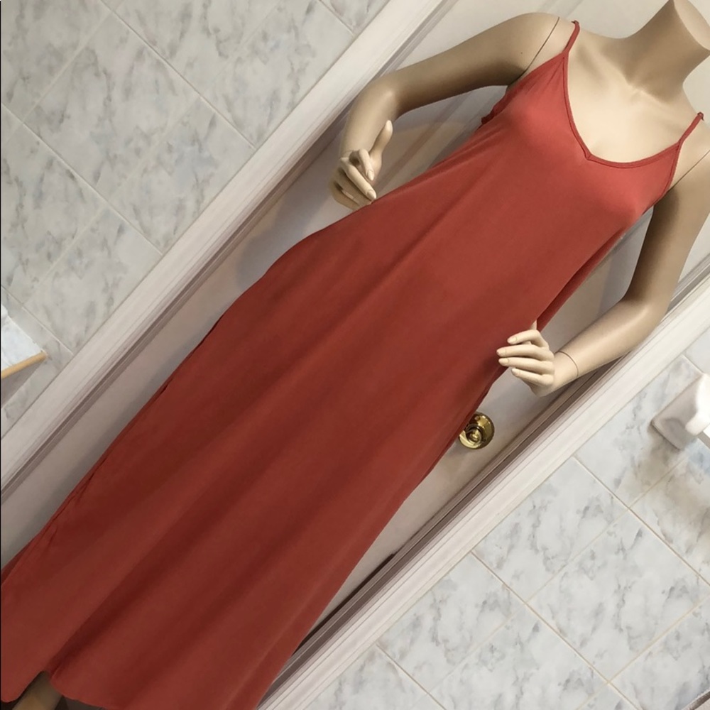 EARTH COLOR MAXI DRESS - Picture 6 of 9